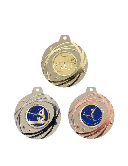 MÉDAILLE PERSONNALISABLE EN Ø50 MM. RÉF : 023 - FINITION OR-ARG-BRZ - RÉF FSP-023