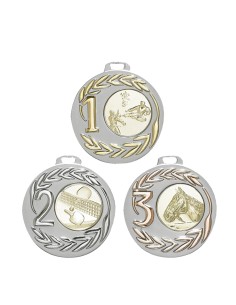 MÉDAILLE PERSONNALISABLE EN Ø50 MM. RÉF : 030 - FINITION OR-ARG-BRZ - RÉF FSP-030
