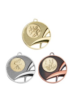 MÉDAILLE PERSONNALISABLE EN Ø50 MM. RÉF : 040 - FINITION OR-ARG-BRZ - RÉF FSP-040