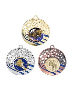 MÉDAILLE PERSONNALISABLE EN Ø50 MM. RÉF : 041 - FINITION OR-ARG-BRZ - RÉF FSP-041