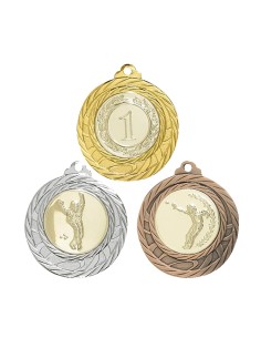 MÉDAILLE PERSONNALISABLE EN Ø40 MM. RÉF : 054 - FINITION OR-ARG-BRZ - RÉF FSP-054