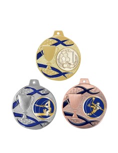 MÉDAILLE PERSONNALISABLE EN Ø50 MM. RÉF : 079 - FINITION OR-ARG-BRZ - RÉF FSP-079