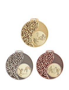 MÉDAILLE PERSONNALISABLE EN Ø50 MM. RÉF : 089 - FINITION OR-ARG-BRZ - RÉF FSP-089