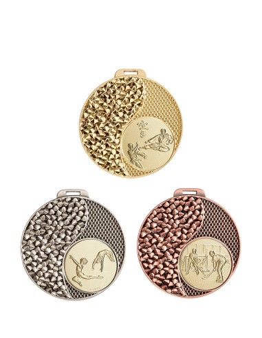 MÉDAILLE PERSONNALISABLE EN Ø50 MM. RÉF : 089 - FINITION OR-ARG-BRZ - RÉF FSP-089