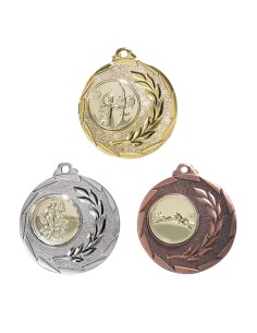 MÉDAILLE PERSONNALISABLE EN Ø50 MM. RÉF : 094 - FINITION OR-ARG-BRZ - RÉF FSP-094