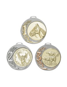MÉDAILLE PERSONNALISABLE EN Ø70 MM. RÉF : 080 - FINITION OR-ARG-BRZ - RÉF FSP-080