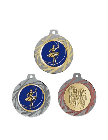 MÉDAILLE PERSONNALISABLE EN Ø70 MM. RÉF : 091 - FINITION OR-ARG-BRZ - RÉF FSP-091