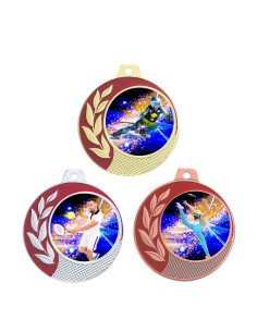 MÉDAILLE PERSONNALISABLE EN Ø70 MM. RÉF : Q-054 - FINITION OR-ARG-BRZ - RÉF FSP-Q-054