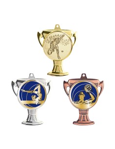 MÉDAILLE PERSONNALISABLE EN Ø70 MM. RÉF : Q-083 - FINITION OR-ARG-BRZ - RÉF FSP-Q-083