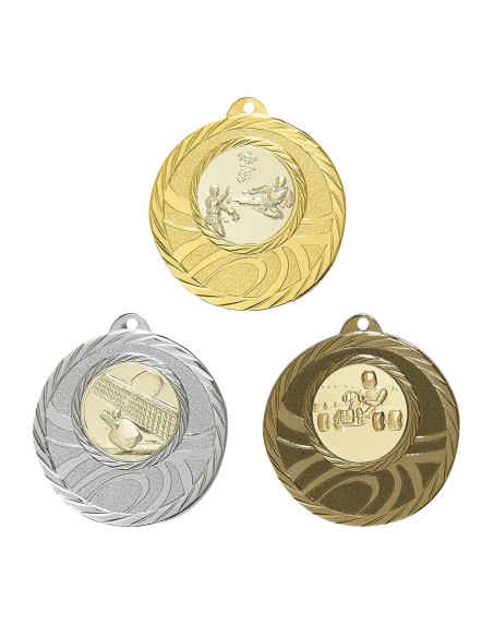 MEDAILLE 50MM Or 3 couleurs FSP-090