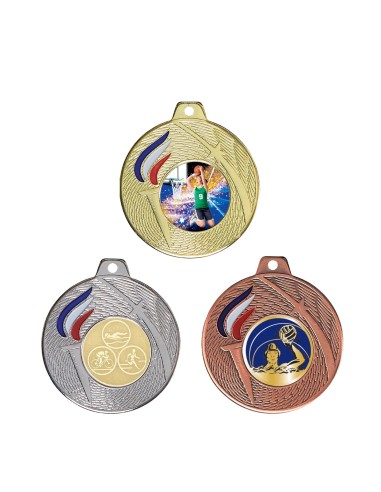 MEDAILLE 50MM Or 3 couleurs FSP-Q-048