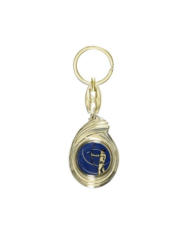 PORTE CLEF PERSONNALISABLE OR 50MM PASTILLE 25MM FSP-KC03