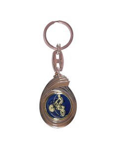 PORTE CLEF PERSONNALISABLE BRONZE 50MM PASTILLE 25MM FSP-KC05