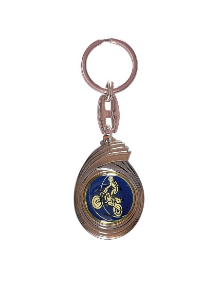 PORTE CLEF PERSONNALISABLE BRONZE 50MM PASTILLE 25MM FSP-KC05