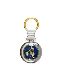 PORTE CLEF PERSONNALISABLE ARGENT 75MM PASTILLE 25MM FSP-KC08