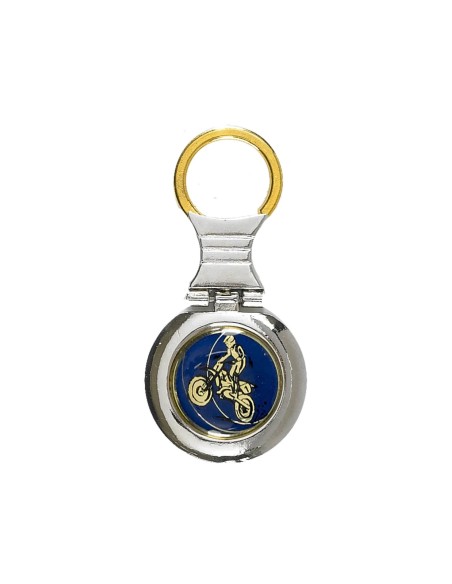PORTE CLEF PERSONNALISABLE ARGENT 75MM PASTILLE 25MM FSP-KC08