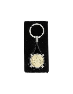 PORTE CLEF PERSONNALISABLE ARGENT 40MM PASTILLE 25MM FSP-KC10