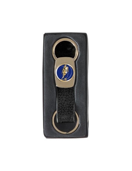 PORTE CLEF PERSONNALISABLE ARGENT 40MM PASTILLE 25MM FSP-KC11