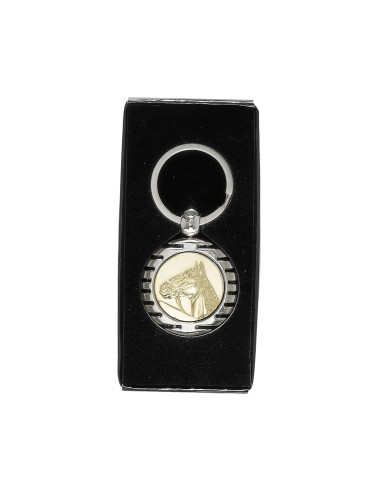 PORTE CLEF PERSONNALISABLE ARGENT 40MM PASTILLE 25MM FSP-KC12