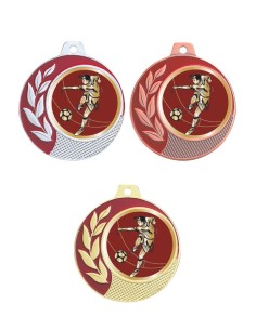MEDAILLE 70MM 027D FOOTBALL Or 3 couleurs FSP-CZ10