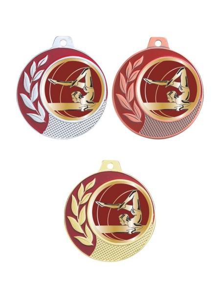 MEDAILLE 70MM 027D GYM F Or 3 couleurs