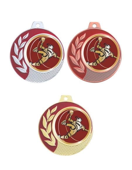 MEDAILLE 70MM 027D HANDBALL Or 3 couleurs