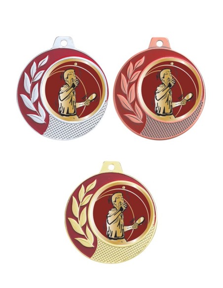 MEDAILLE 70MM 027D TENNIS DE TABLE Or 3 couleurs