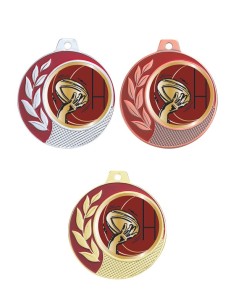 MEDAILLE 70MM 027D RUGBY Or 3 couleurs