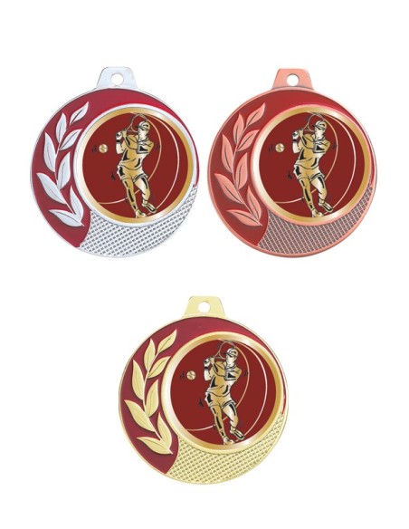 MEDAILLE 70MM 027D TENNIS Or 3 couleurs