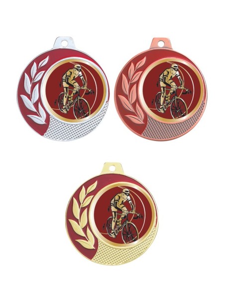 MEDAILLE 70MM 027D CYCLE Or 3 couleurs