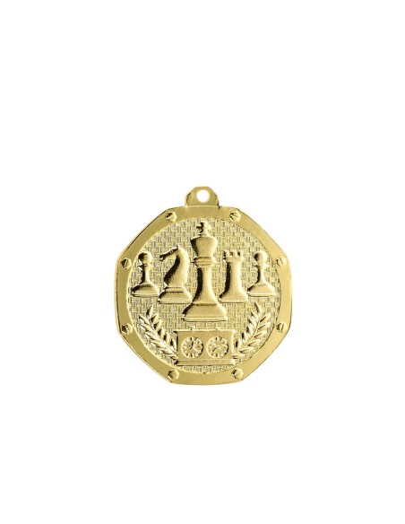 MEDAILLE 50MM ECHECS OR FSP-DB06D