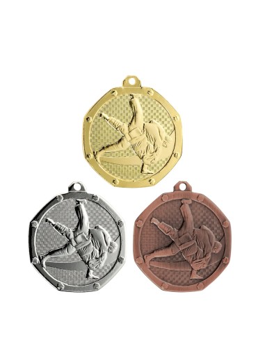MEDAILLE 50MM JUDO Or 3 couleurs FSP-DB12