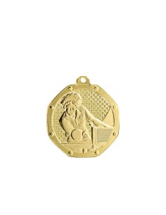 MEDAILLE 50MM TENNIS DE TABLE OR