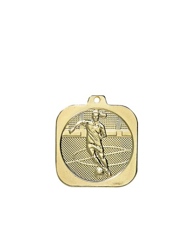 MEDAILLE 40MM FOOT FEMININ OR