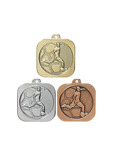 MEDAILLE 40MM FOOT Or 3 couleurs FSP-DK08