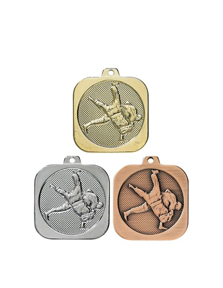 MEDAILLE 40MM JUDO Or 3 couleurs FSP-DK11