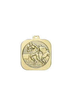 MEDAILLE 40MM RUGBY OR