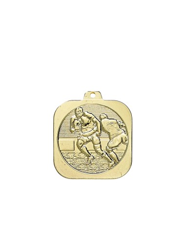 MEDAILLE 40MM RUGBY OR