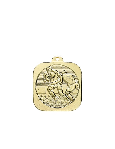 MEDAILLE 40MM RUGBY OR