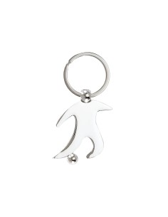 PORTE CLEF FOOTBALL ARGENT 45MM FSP-KC02
