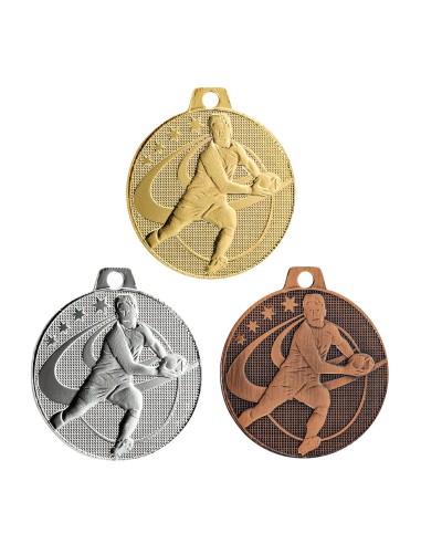 MÉDAILLE 50MM RUGBY - Q - 101 - RÉF FSP-Q-101