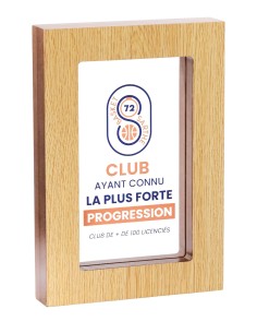 Trophée Bois et Acrylique Personnalisé - Réf FSP-150-11