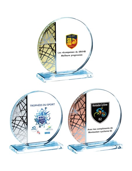 Trophée Verre Personnalisé - Réf FSP-154-31
