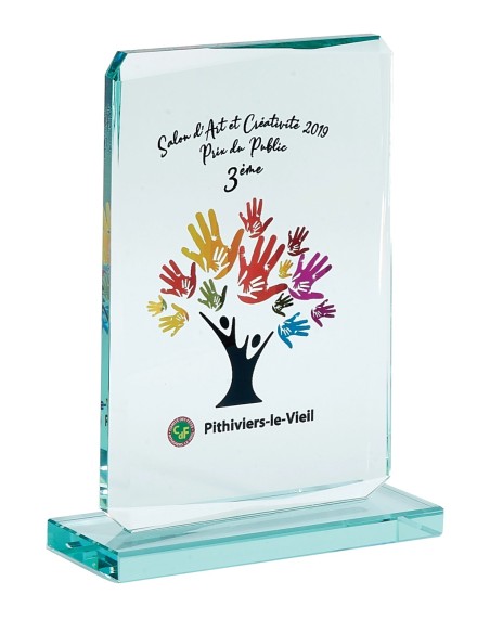 Trophée Verre Personnalisé - Réf FSP-155-73