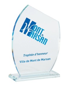 Trophée Verre Personnalisé - Réf FSP-156-13