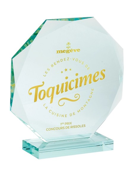 Trophée Verre Personnalisé - Réf FSP-156-23