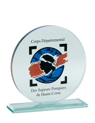 Trophée Verre Personnalisé - Réf FSP-156-62