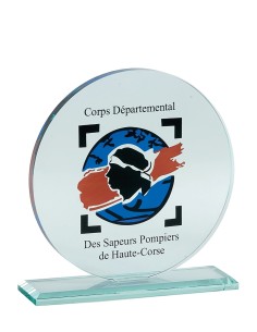 Trophée Verre Personnalisé - Réf FSP-156-63