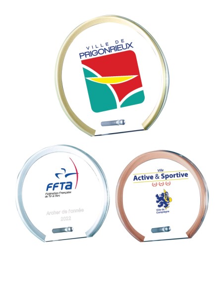 Trophée Verre Personnalisé - Réf FSP-157-21