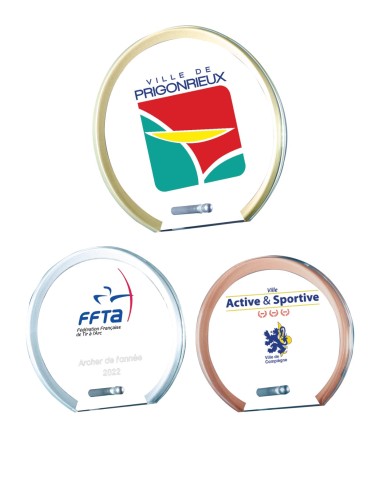 Trophée Verre Personnalisé - Réf FSP-157-23